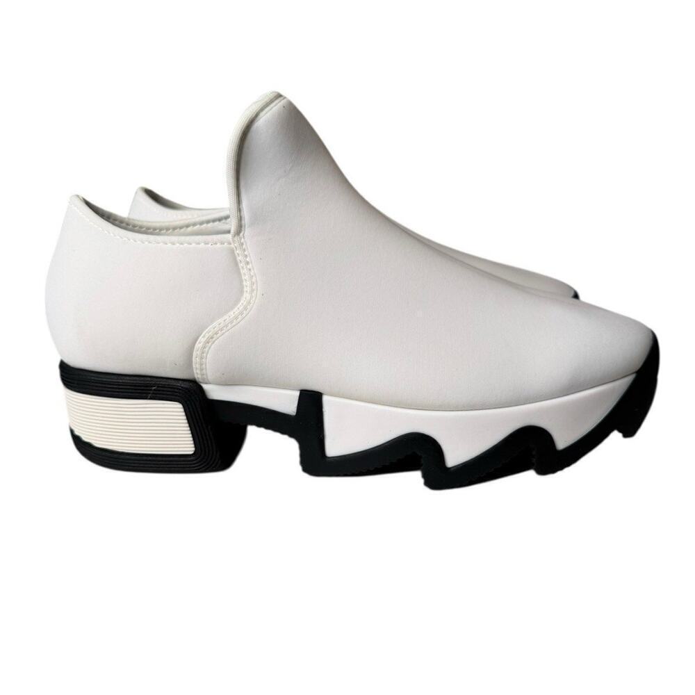 iRi NYC WES White Neoprene Streetwear Sneakers Unisex Size EU 39.5 US W9.5 M7